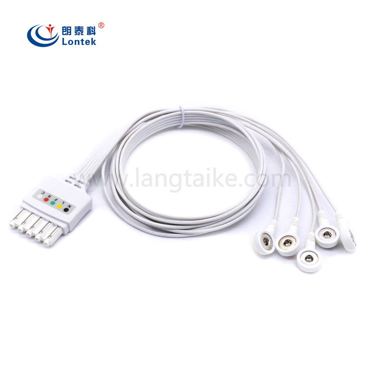 飞利浦MP20,30,40,50,V24E,MP5/DG型一次性监护仪导联线/3导